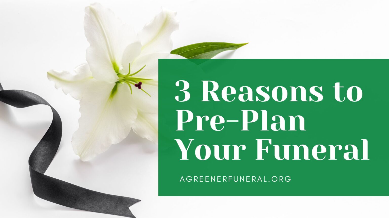 3 Reasons You Should Pre-Plan Your Funeral - A Greener Funeral